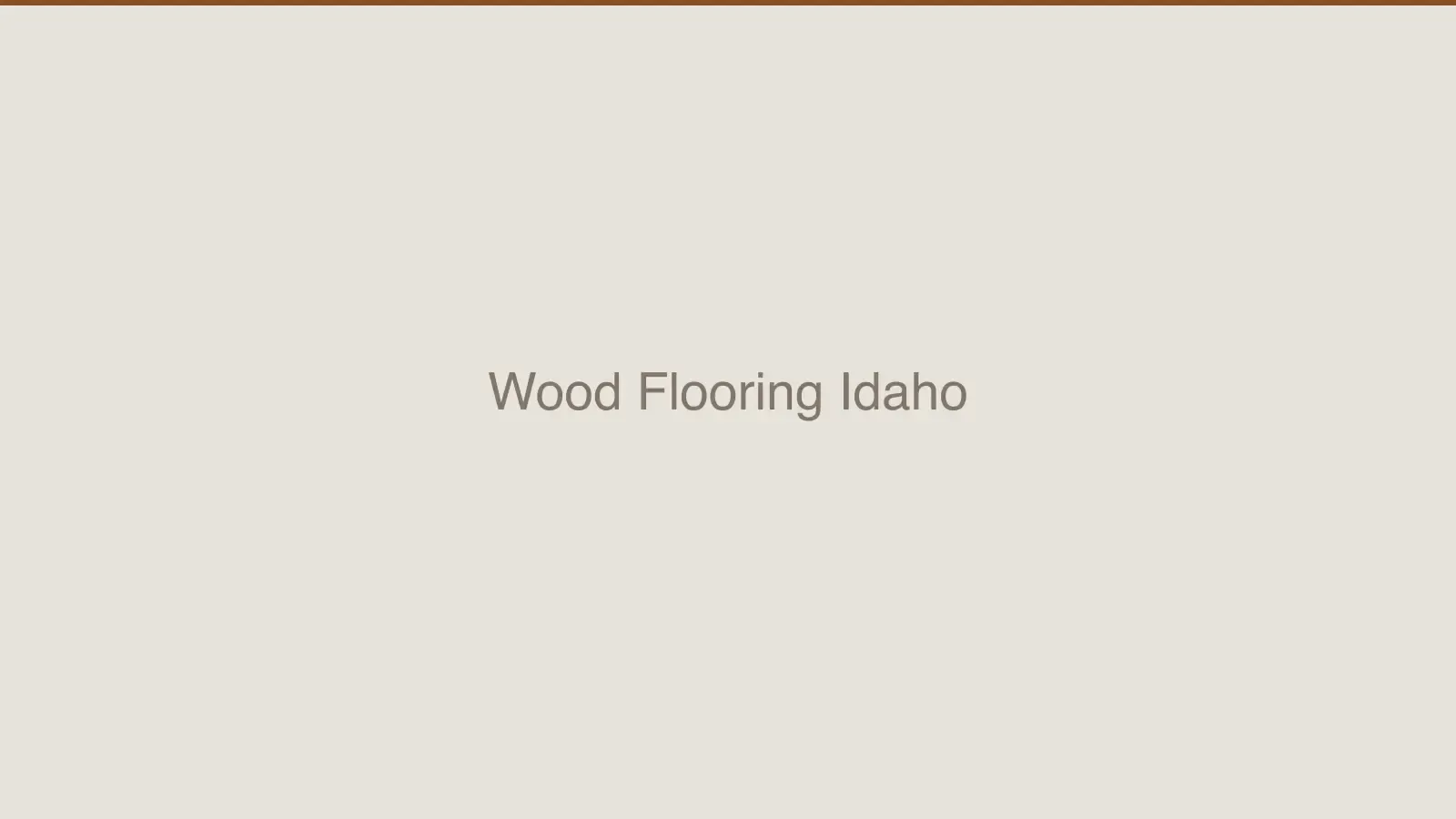 Wood flooring crew van and tools staged for an East Idaho job