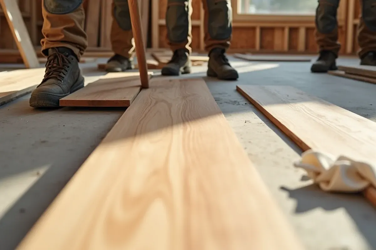 Scope and materials laid out for engineered hardwood in Idaho Falls