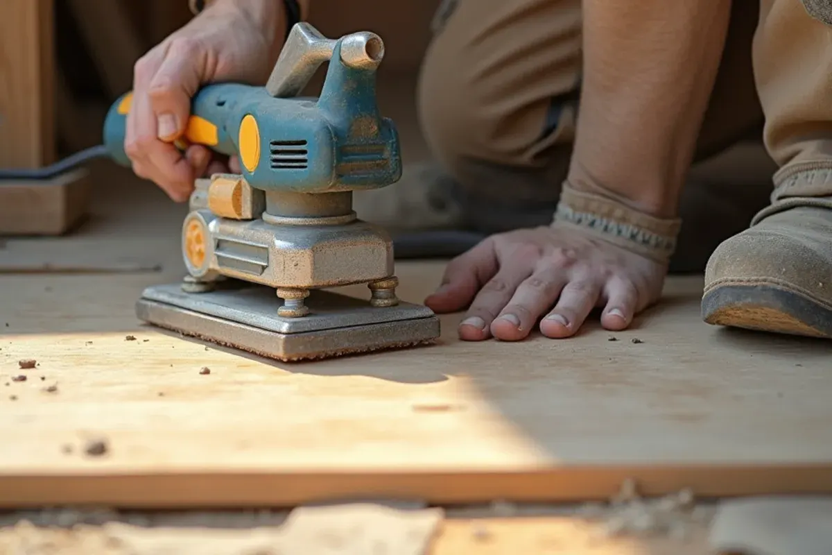 Tools and equipment used for hardwood floor repair in East Idaho