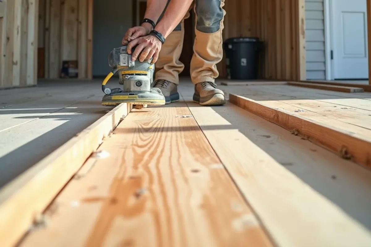 Fast Move-In Flooring work in progress in an East Idaho home