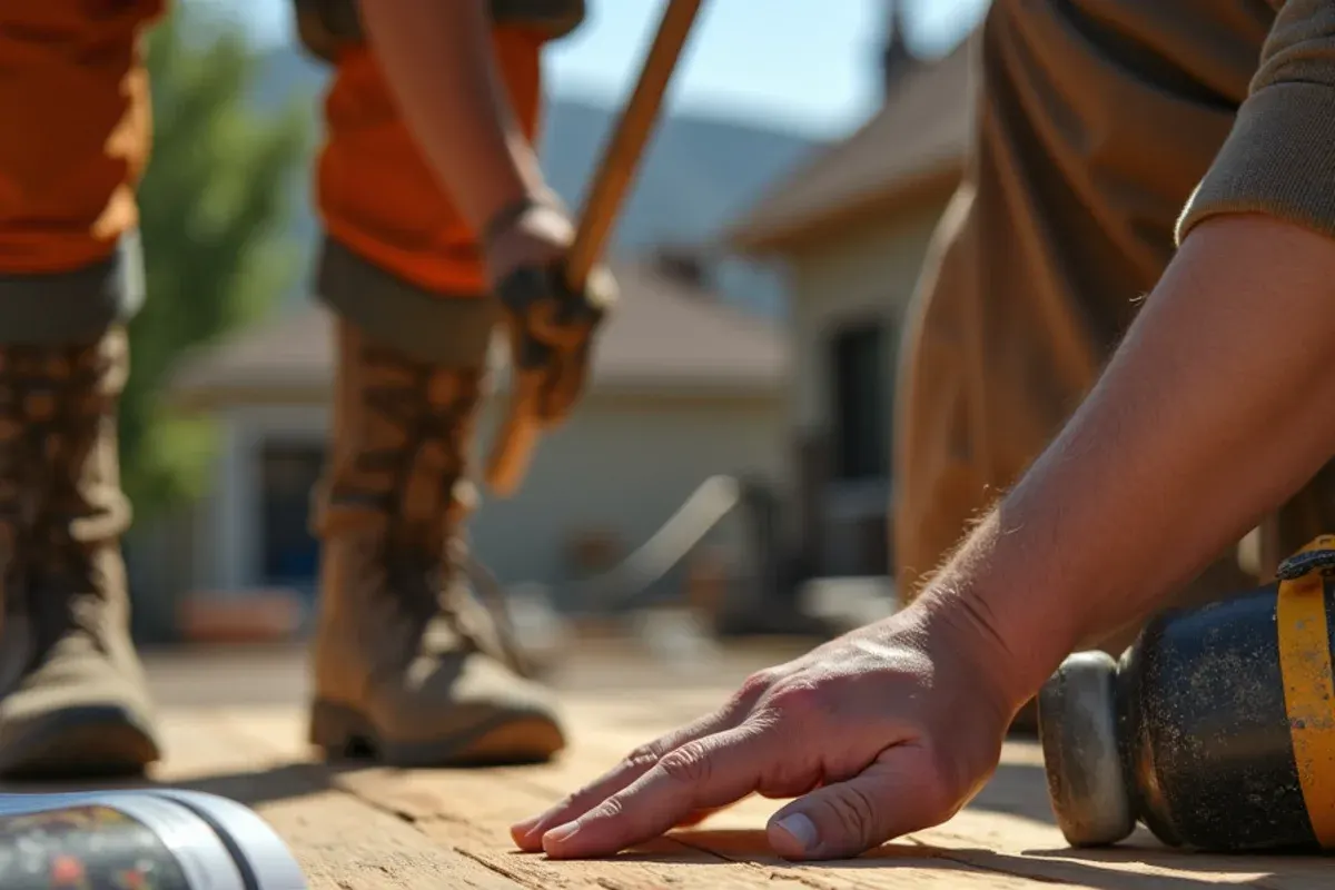 Tools and equipment used for fast move-in flooring in East Idaho