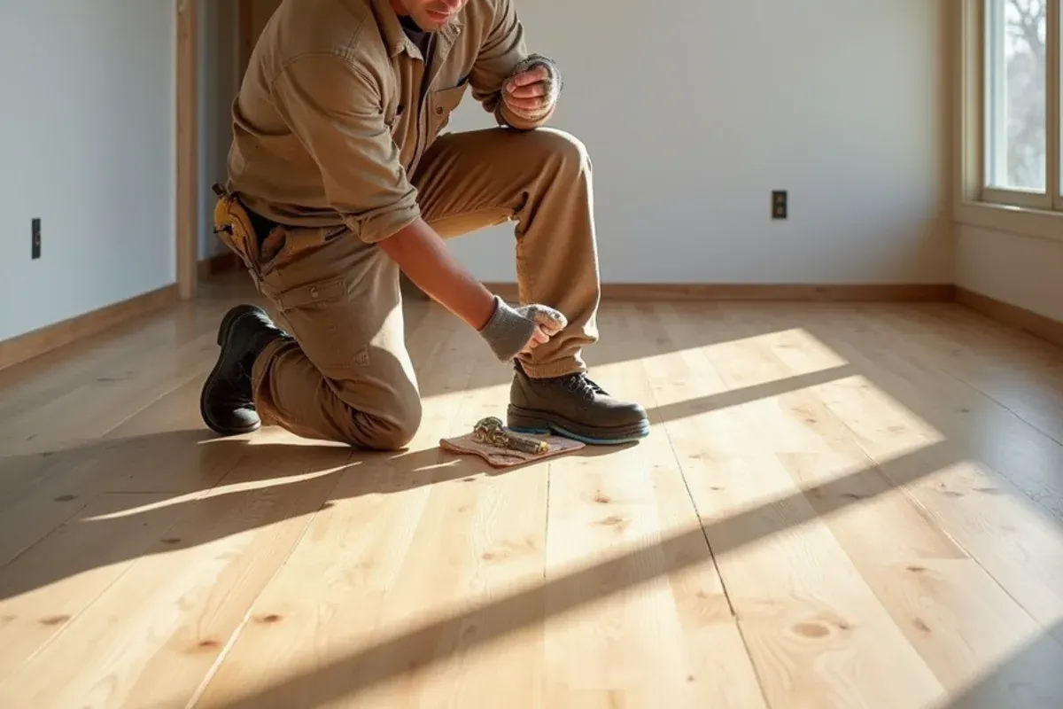 Typical home interior with new wood floors in Blackfoot, Idaho